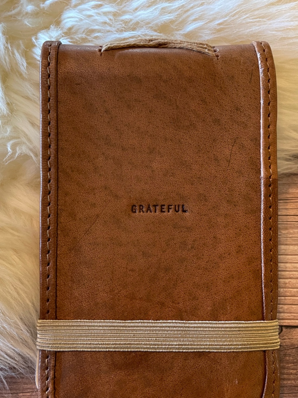 Sugarboo & Co. Leather Journal ~ Grateful - Picture 3 of 5